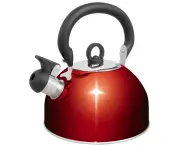 Campfire 4L Stainless Steel Whistling Kettle Red - Red