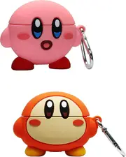 2-piece cute protective case compatible with Apple AirPods Pro, Cartoon Anime Cool Kawaii Food Cover Silicone case for Apple AirPods Pro 2019 Men & Wo