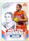 2013 Select AFL Prime Draft Pick Eminence Card DPE44 Jared Brennan - Gold Coast