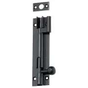 10cm Offset Barrel Bolt, Matte Black