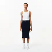 Straight Cut Seamless 3D Flat Ribbed Skirt