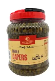 CAPERS WHOLE IN VINEGAR 2KG BY SANDHURST - FREE POST