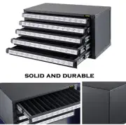 Drill Bit Dispenser Cabinet Steel Stackable Drawer Storage Organizer Garage Fact
