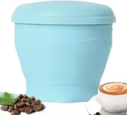 Silicone Cup | 180ml Camping Mug with Lid and Lanyard,Reusable Mug for Cold Drink Juice Coffee Brewing Kitchen Home Hiking Car Beach