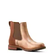 Ariat Ladies Wexford Chelsea Metallic Pearl Brown Ankle Boots 10053727