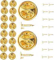 [OATIPHO] 50pcs Tie Tacks Blank Pins Pin Safety Backs Lapel Pin Backs Pin Keepers Enamel Pins Tie Tacks Badges Backing Holder Butterfly Clutch Backings Dowel Component Metal Butterfly Buckle