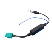 For Volkswagen Car Dual Head Radio Antenna Adapter Converter With Amplifier