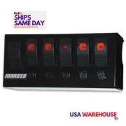 Moroso 74190, Kit Black Rocker Switch Panel - Cage Mount Performance Racing Part