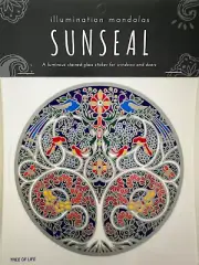 Stained Glass Window Decal TREE OF LIFE Mandala SUNSEAL Transparent Sticker