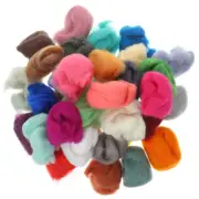 36 Colors Wool Strip Needle Felt Material Bag Felting Roving for Work Baby