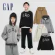 【GAP】男童裝 Logo刷毛連帽外套 碳素軟磨系列-多色可選(836686)