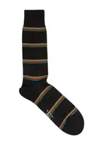 Paul Smith Striped Stretch-cotton Socks - Black - One Size ONE SIZE