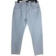 Cotton On Jeans Mens 32 Beckley Straight Leg Light Blue Pants