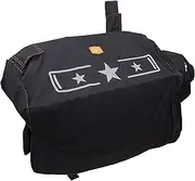 Oklahoma Joe's® Longhorn Reverse Flow Star Edition Rip-Stop Offset Smoker Cover, Black - 8448007W04