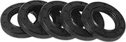 X AUTOHAUX Universal Oil Seal TG4 Lip Seal Ring Rotary Shaft Seal 30x50x8mm High Pressure NBR Rubber Black 5 Pcs