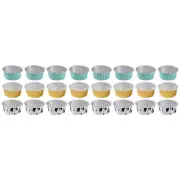 30 Pcs Cupcake Pan Tins Greaseproof Muffin Liners Holders Foil