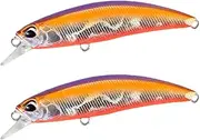 2 Pcs Mini Sinking Minnow Fishing Bait 60mm 6.5G Wobbler Bait Jerkbaits Peche Artificial Bait for Trout Bass Carp Fishing Sinking Lures