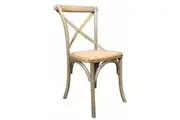 MF Cross-Back Rattan Seat Dining Chair