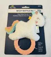 Itzy Ritzy Plush Rattle Pal with Teether Unicorn