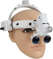 5W Headband Lamp Light with Optical Loupes Silver DY-106