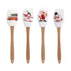 Heat Resistant Silicone Spatula Cake Spatula Mixing Batter Scraper Non-Stick