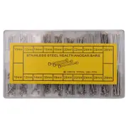 1 Box Watch Repair Tools Set Kits Watch Strap Screws Assortment Tube Friction Pin Clasps Straps Brac Silver & gold