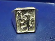 Men's Ring Shield With Badge Silver 925/1000