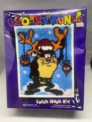 Vintage Looney Tunes Latch Hook Kit "TAZ" ~ 20” x 30” NIB