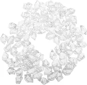 GARVALON 200Pcs Decorative Ice Cubes Realistic Fake Ice Rocks for Fish Tank and Vase for Home Decor Reusable Crushed Ice Rocks