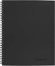 Mead Cambridge Business Notebook, 80 Sheets, Legal Ruled, 8-1/4" x 11", Wirebound, Grey (06062)