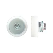 Rolltrak 19mm Acetal Flat Roller With Threaded Stud