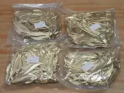 Lot 400 Gold Tone Metal 3" Leaf Stampings Leaves Cut Outs Charms Craft Accents