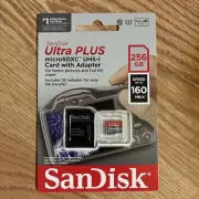SanDisk Ultra Plus 256GB MicroSD UHS-I Card with Adapter