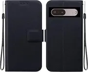 Compatible with Google Pixel 7 Pro 5G Flip Kickstand case Cover,Compatible with Google Pixel 7 Pro 5G Magnetic Wallet Case Black