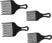 DRESSOOS 4pcs Wide Tooth Plastic Hair Comb for Hairdressing and Styling Durable Rake Combs for All Hair Portable and Travel-friendly