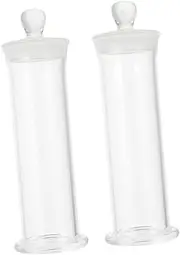 MUCKLILY 2pcs Borosilicate Specimen Bottles Chemistry Vials for Experiment Supplies for Specimen Storage Wine Brewing Essential Oil Preservation