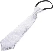 [Totority] Christmas Neck Tie Sequins Men's Red Glitter Tie Decorative Party Accessory Cosplay Performance Ornament