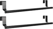 Gadpiparty 2Pcs Stainless Steel Towel Holders Over Door Towel Rack for Bathroom Kitchen Resistant Elegant Design Versatile Use for Towels Utensils and Blankets