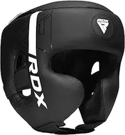 RDX Headguard for Boxing, MMA Training, Adjustable Padded Kara Head Guard for Cheeks, Forehead and Ear Protection, Muay Thai Headgear, Kickboxing, Sparring, Martial Arts, Karate, Taekwondo Helmet