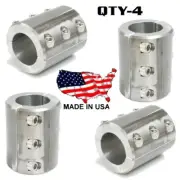 4 - Steel Universal Weld On Bar Clamp 1-1/4" Roll Cage Fabrication Mount 6 Bolt
