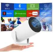 4K Mini Projector 8000 Lumen LED 1080P WiFi Bluetooth UHD Portable Home Theater