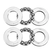 2pcs Thrust Ball Bearings 15mm x 28mm x 9mm Chrome Steel ABEC3 Single Row Roller