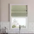 Sun Zero Window Shades 35"X64" Cordless Blackout Textured Fabric Roman Shade