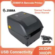 Zebra ZD888TA Thermal Transfer Direct Thermal Desktop Printer USB 203/300dpi 4in