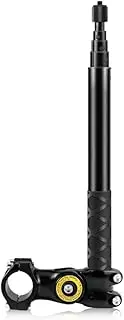 Blelsa Cycle Bike Selfie Stick Handlebar Mount Camera Bracket 27.9Cm-113.5Cm Adjustable Length with 1/4 Inch Screw Replacement for X2/X3 Black