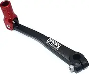 CNC Aluminum Folding Gear Shift Lever, Foldable Gear Shift Lever Fit for 50cc 110cc 250cc Dirt Pit Monkey Bike Motorcycle ATV Quad Accessories Parts (Black&Red)