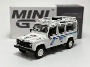 Land Rover Defender 110 1991 Safari Martini Support LHD 1:64 Mini GT MGT00558L