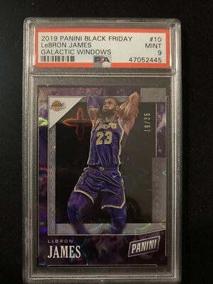 2019 Panini Black Friday LeBron James /25 PSA 9 LAKERS