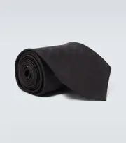 [Gucci] Gucci GG silk twill tie One Size black