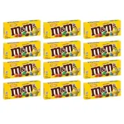 12x M&M's Peanut Milk Chocolate Candies 3.1 oz Theater Box - 12 Pack NEW